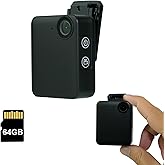 Lenofocus Body Camera 1080P 64GB Mini Wearable Body Cam, Small Size Clip on Pocket POV Camera, Portable Sports Video Recording Camcorder for Work Travel Pet Walking Fishing Security