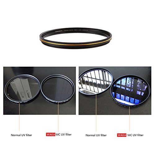 MC UV Filter - Ultra Slim 16 Layers Multi Coated Ultraviolet Protection Lens Filter for Canon Nikon Sony DSLR Lens (58mm) - Thumbnail 2