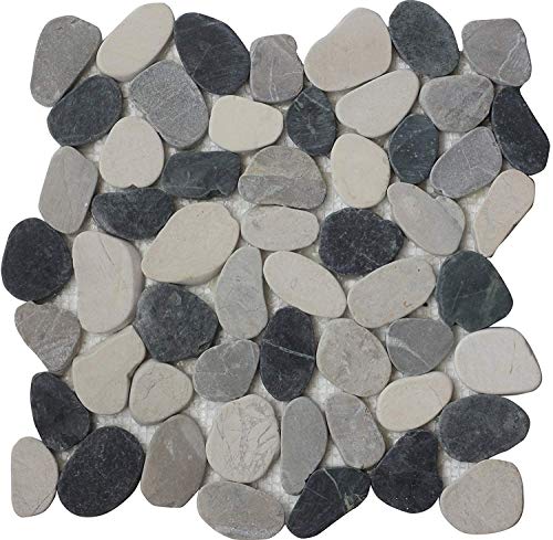 Amazon Com Interlocking Pebble Floor Tiles 10 Sheets Kitchen