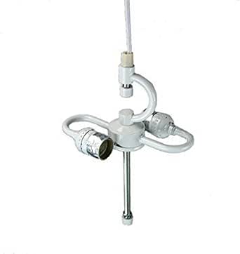 Plug in 2 Light Swag Pendant Light Conversion Kit White by Home Concept