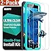 ESR Tempered-Glass Screen Protector Compatible with iPhone SE 3/SE 2 (2022/2020) and iPhone 8/7, Easy Installation Frame, Scratch Resistant, Case Friendly, 2 Pack