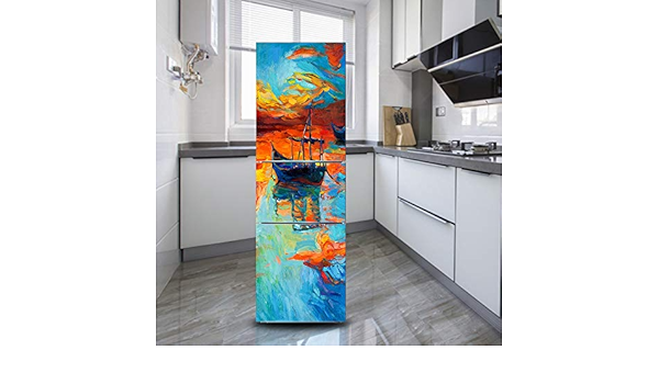 Pegatinas de pared 3D Pintura Al Óleo Paisaje Autoadhesivo ...