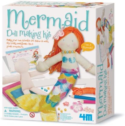 Make Your Own - Doll Making Kit - Mermaid - Girls Girl Child Kids Children - Simple To Make Kit - Number 1 Xmas Christmas Present Gift Fun Toys & Games Idea Age 8+