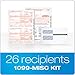 Tops 1099 MISC Forms 2019, 5 Part Tax Forms Kit, 26 Recipients Kit of Laser/Inkjet Forms, 3 1096 Summary Forms, 26 Self Seal Envelopes (TX22905KIT), White
