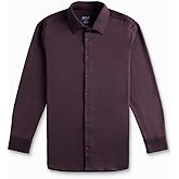 BYLT Exec Button Down Long Sleeve Men's Shirt - Professional Stretch Moisture Wicking Business Casual Dress Shirt