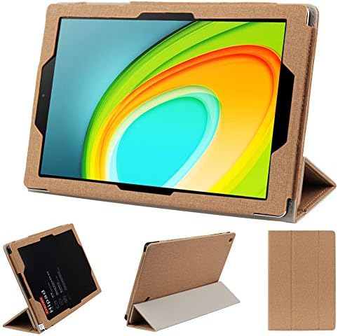 Chuwi Hipad Case, OCUBE 10.1 inch Folio Stand Cover Case for Chuwi Hipad (Brown)