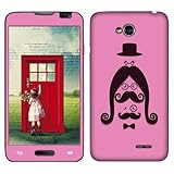 Fincibo (TM) LG L90 D415 D405 Accessories Skin Vinyl Decal Sticker - Pink Gentlemen With Long Mustache