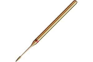 HYTOOS 1mm Mini Cone Cuticle Clean Nail Drill Bit, Titanium Series Russian Diamond Nail Bits Professional Safety Under Nail Cleaner for Cuticle Dead Skin, Electric Nails Accessories, Fine