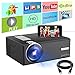 Video Projector 2600 Lumens, Ifmeyasi Mini Portable Projector for Home Movie Theater, Support Full HD 1080P, HDMI, VGA, USB, AV Compatible with Fire TV Stick Smartphone Laptop PC Tablet