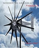 2000 Watt 11 Blade Missouri GeneralTM Freedom II Wind Turbine