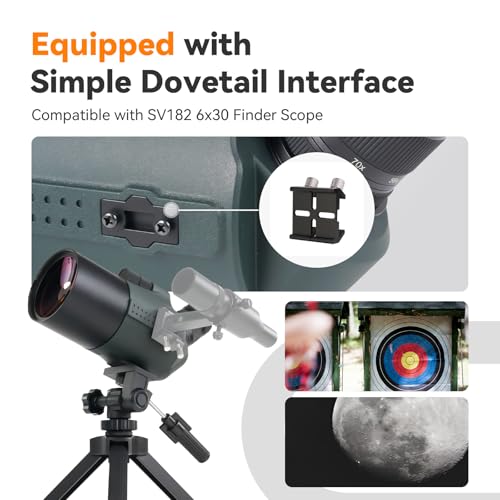 Svbony SV41Pro Mak Spotting Scope with Tripod, 28-84X80 FMC Dual Speed Focusing Telescope Spotting Scope Compatible with WIFI SC001 Camera for Shooting, Hunting, Birdwatching