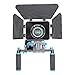 Movie Video Making Rig Set System Kit (1) Shoulder Mount+(1) 15mm Rail Rod System+(1) Matte Box Compatible with Camcorder DSLR Camera Such as Canon Nikon Sony Pentax Fujifilm Panasonic