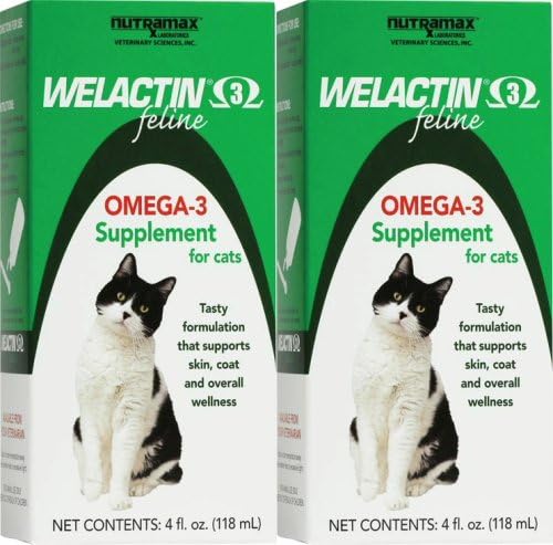 Nutramax Welactin Feline Omega-3 Liquid Supplement 8oz (2 x 4oz)