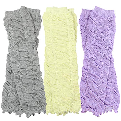 image for juDanzy 3 Pairs of girls baby Leg Warmers for newborn, infant, toddler