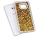 Samsung Galaxy S7 Edge case,Crosstree Liquid, Appmax Cool Quicksand Moving Stars Bling Glitter Floating Dynamic Flowing Case Liquid Cover for galaxy s7 edge. (Star Gold)