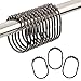 Amazer Shower Curtain Rings, Bronze Shower Curtain Hooks Rust Proof Metal Shower Rings for Curtain Shower Rod Bathroom, Set of 12