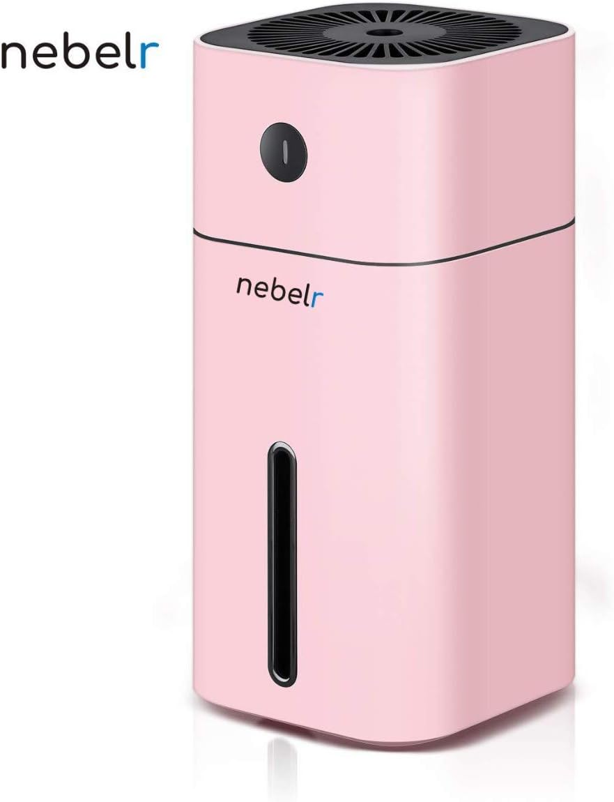 Nebelr Humidifier Ultrasonic Cool Mist Air Purifier with LED Lights - Designed in Japan - 180ml - For Home, Car and Office