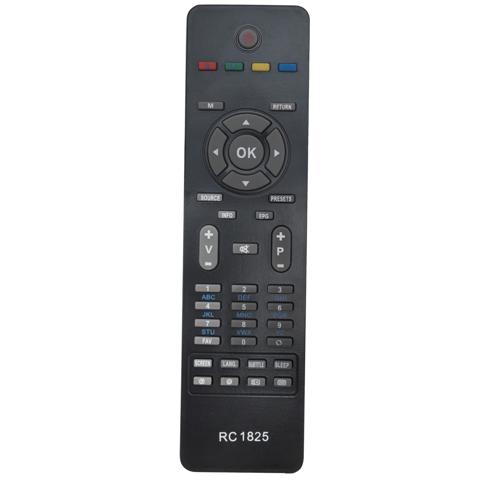 VINABTY RC1825 Replacement Remote Control fit for Hitachi TV L32HK04U L32HK04UA L32HK04UJ L32HK04UK L32HK04UL RC-1825 L19VG07U L22VG07U L26VG07UJ L24VG07U L26VG07U