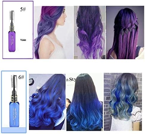 Lantusi 13 Color Temporary Hair Chalk, Unisex One Time Temporary Hair Dye Cream Highlights Streaks Touch Up Hair Color