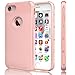 iPhone 7 Case, Tekcoo™ [TDuke Series] iPhone 7 (4.7 INCH) Protective Case Shock Absorbing Hard Hybrid Defender Glossy Cover [Scratch Proof] Plastic Shell + TPU Rubber Inner [Rose Gold]