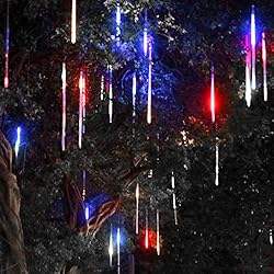 LALAPAO Solar Outdoor String Lights Meteor Shower