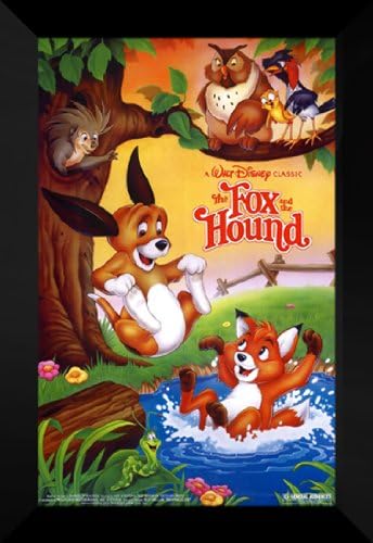 Amazon Com Artdirect The Fox And The Hound 27x40 Framed Movie Amazon Com Artdirect The Fox And The Hound 27x40 Framed Movie