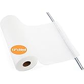 Jucoan No Show Mesh Embroidery Stabilizer 12" x 50 Yard, 1.5 Oz Light Weight Cut Away Invisible Embroidery Backing Stabilizer for Machine Embroidery and Hand Sewing Hoop & Stitch