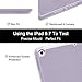 Soke Case Fits for iPad 6th/5th Generation with Pencil Holder - [Full Body Protection + Auto Wake/Sleep], Shockproof Soft TPU Back Cover for Apple iPad 9.7 inch 2018/2017, Violet