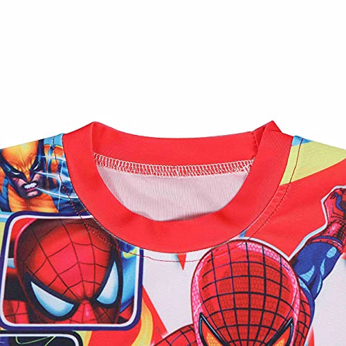 Spiderman Badpak Cosplay Kid Zwemmen Kostuum Watersport Hawaiian Driedelige Shorts Mouwen Jumpsuit Beachwear Surfsuit… - Image 3