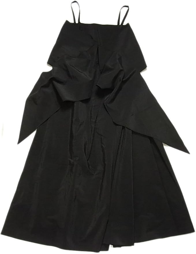 Amazon ピアノフォルテマックスマーラ Pianoforte Di Maxmara 38 ノースリーブ ワンピース ロングドレス ショール付き ブラック sab 中古 ワンピース チュニック 通販