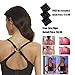 Women's 3-Pack Adjustable Seamless Nursing Bra Push Up Comfort Sleep Bralette Black Large