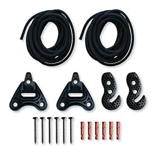 LA SIESTA – Universal Rope Black – Multifunctionele bevestiging voor hangmatten.