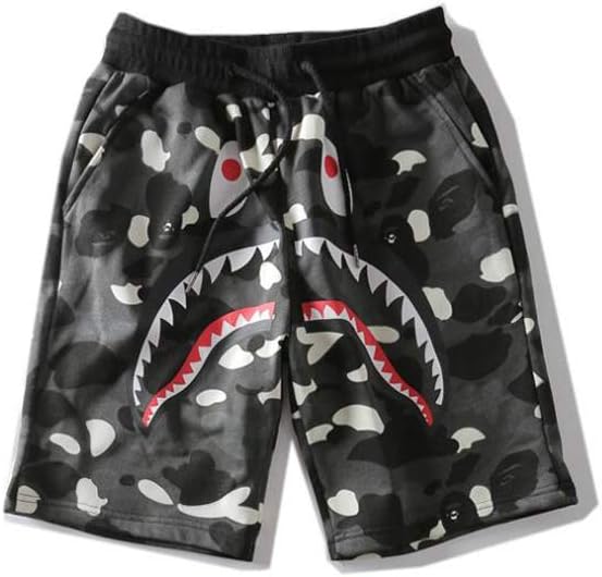 Fashion Shorts Trend Stitching Drawstring Popular Shorts Sweatpants