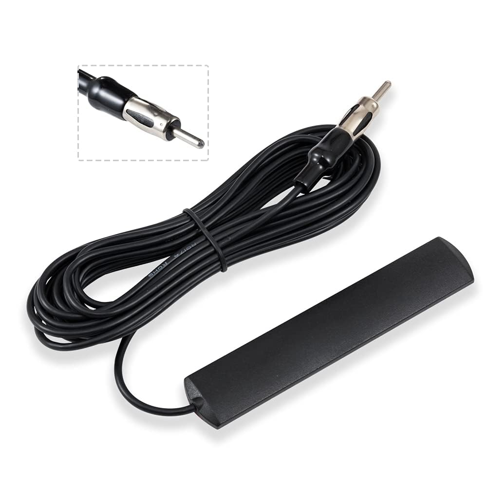 Vecys Antenna FM Antenna Car Radio RG174 5M Cable Car Radio Universal for Trucks Windshield Pastry