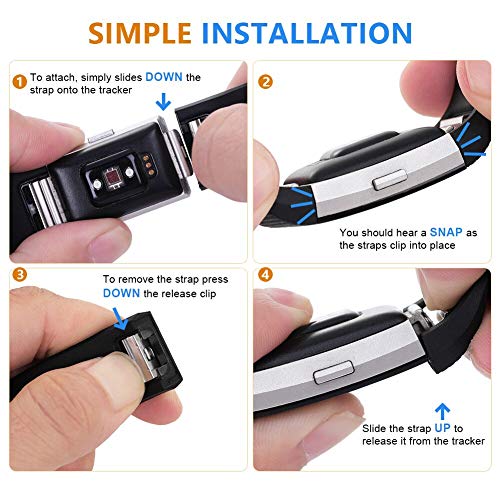 image for GEAK Replacement Bands for Fitbit Charge 2, Adjustable Classic Wristba