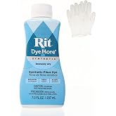 Rit DyeMore 7 Oz. Synthetic Liquid Fiber Dye Single Pack with Plastic Gloves for Clothing, D&eacute;cor, and Crafts &ndash; Kentucky Sky