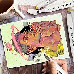 Y YOMA 120 Colors Alcohol Markers Dual Tip Markers