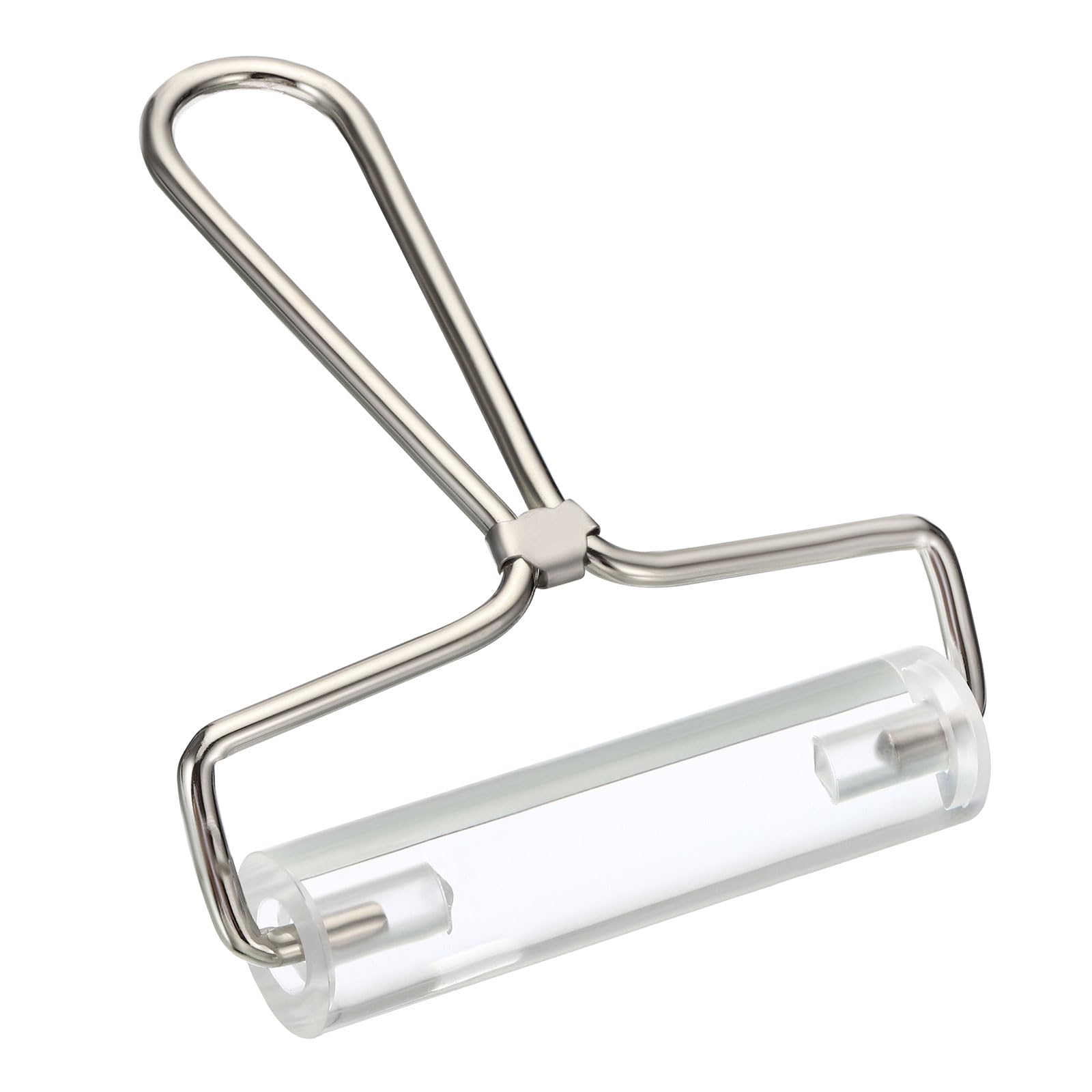 PATIKIL 4 Inch Acrylic Roller Brayer, Clay Rolling Pin Tools with Steel Handle for Wallpaper Printing Printmaking Ink Stamping Tape Construction