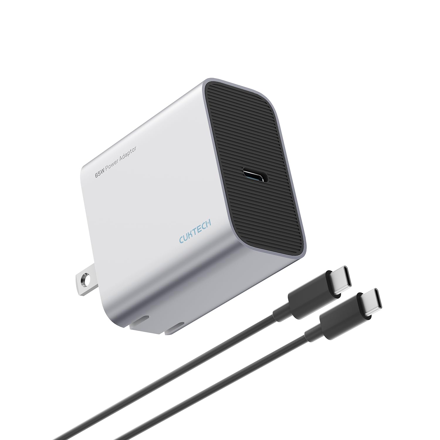 CUKTECH 65W Charger Block, One-Port USB C Wall Charger, Compact and Foldable, Fast Charging Power Adapter for iPhone 16/15/14/13, MacBook Pro/Air, Galaxy S24/23/22, iPad, Pixel, iWatch, and More