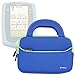Evecase Kids Learning Tablet Ultra Portable Travel Carrying Neoprene Sleeve Case Bag with Handle & Accessory Pocket for LeapFrog LeapPad Glo / LeapPad 3 - Blue