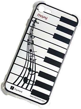 iPhone 7 Case, Silicone Cover by Flychord, Piano Themes [Crystal Clear]