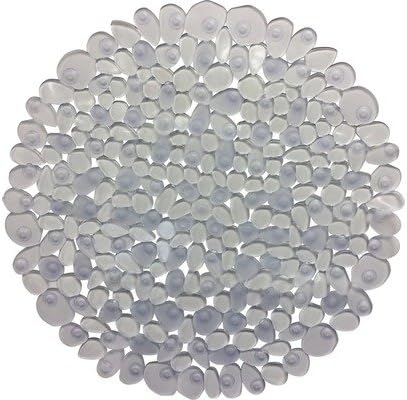 Spirella Riverstone 1009681 Shower Mat Round 57 cm Clear