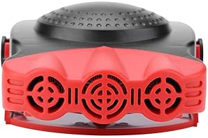 BOQUITE Portable Car Windshield Defogger and Heater - 12V 150W Ceramic Defroster Fan for Windows