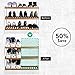 HEMBOR Shoe Slots Organizer, 3 Step Adjustable Footwear Rack Holder, Double Layer Space Saver Storage Stacker, Suitable for Men's Women's High Low Shoes for Home Closet Indoor (20 Pack) (White)