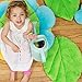 Floor Bloom Soft and Cozy Green Leaf Floor Pillow for Kids (Medium - Magic Garden Collection)