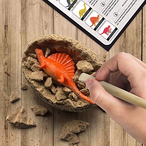 Nature Gear Glow in The Dark - 12 Mystery Excavation Adventure Dinosaur Eggs Kit - Science STEM Learning Kids Activity - Thumbnail 3