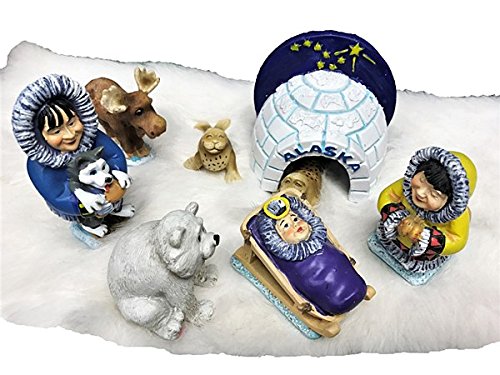Buy Big Dipper Alaskan Resin Igloo Eskimo Nativity Set Online at