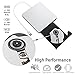 External CD Drive,MMUSC USB 3.0 Portable CD DVD Burner Writer Drive Player, High Speed Data Transfer for Laptop/ Desktop / Macbook / Mac OS / Windows10 /8/ 7 / XP / Vista