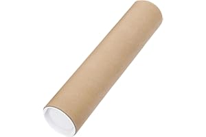2x20in Mailing Tubes with Plastic End Caps Sturdy Poster Shipping Tubes