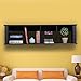 Yaheetech Wall Mounted Buffet Desk Hutch Wall Shelf Canibet Floating Storage Hutch Black